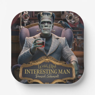 World's Most interesting Man, Personalized Paper Plate