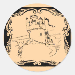 Worlds of Fantasy: Medieval Castle Classic Round Sticker