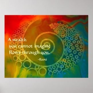 Worlds of Wonder Rumi Poetic Art Poster