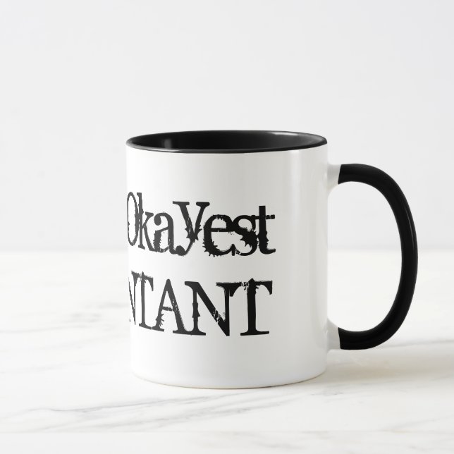 Worlds Okayest Accountant | Funny coffee mug (Right)