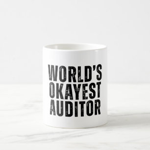 World's Okayest Auditor Funny Coffee Mug