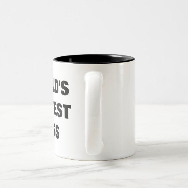 World's Okayest Boss Two-Tone Coffee Mug (Handle)