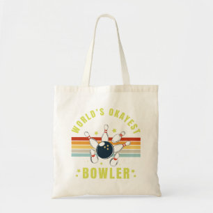 Worlds Okayest Bowler Tote Bag