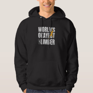 World's Okayest Climber Rock Climbing Bouldering C Hoodie