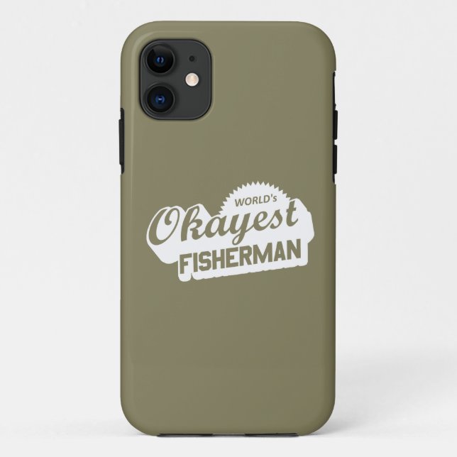 World's Okayest Fisherman Case-Mate iPhone Case (Back)