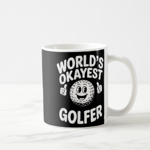 Worlds Okayest Golfer Ball Coffee Mug