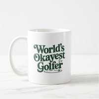 World's Okayest Golfer Retro Golf Humour