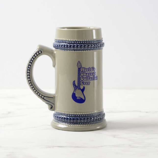 World's okayest guitarist ever beer stein (Left)