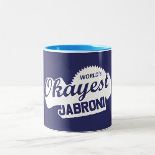 World's Okayest Jabroni Two-Tone Coffee Mug