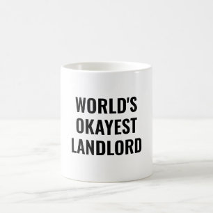 World's Okayest Landlord Funny Appreciation Coffee Mug