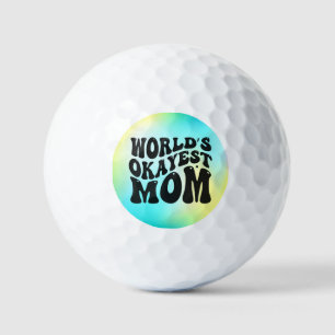 World's Okayest Mom Mother's Day Design-51723 Golf Balls