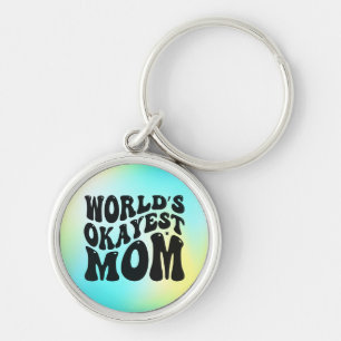 World's Okayest Mom Mother's Day Design-51723 Keychain