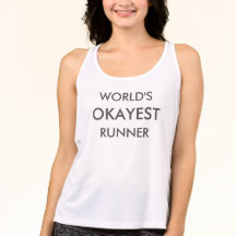 World's Okayest Runner Fitness Tank
