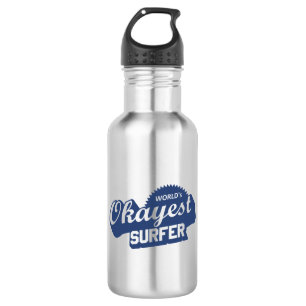 Worlds Okayest Surfer 532 Ml Water Bottle