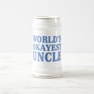 World's Okayest Uncle Beer Stein