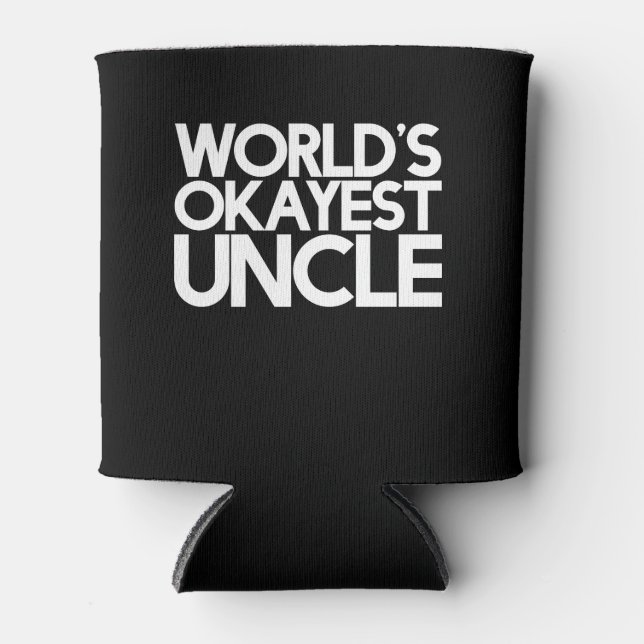 World's okayest uncle can cooler (Front)