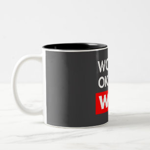 Worlds okayest Wise Two-Tone Coffee Mug