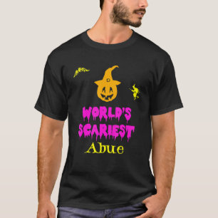 World's Scariest Abue Halloween Costume Lazy Easy T-Shirt
