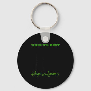 World's sugar momma mother's day graphic keychain