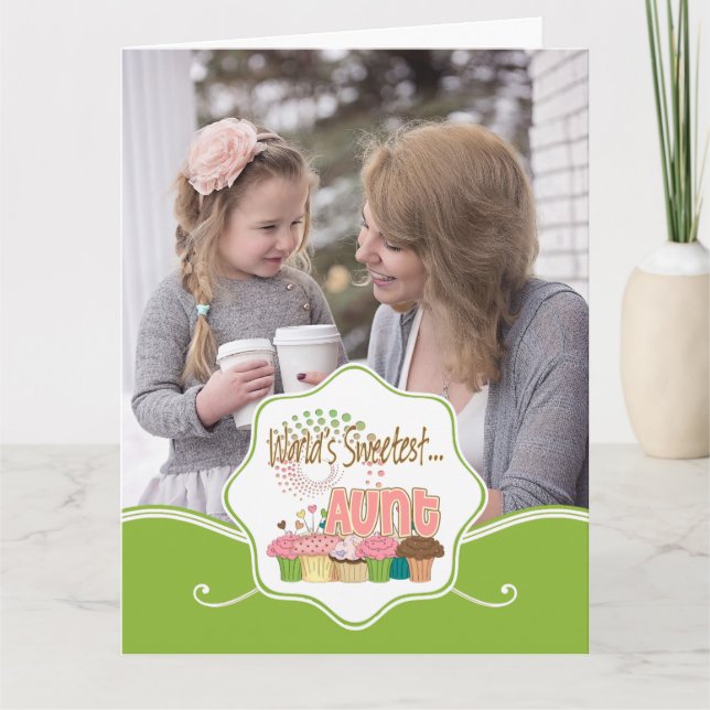 World's Sweetest Aunt Birthday Card (Front)