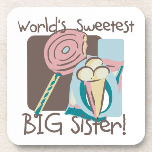 World's Sweetest Big Sister Coaster