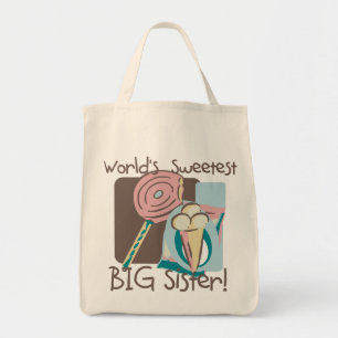 World's Sweetest Big Sister Tote Bag