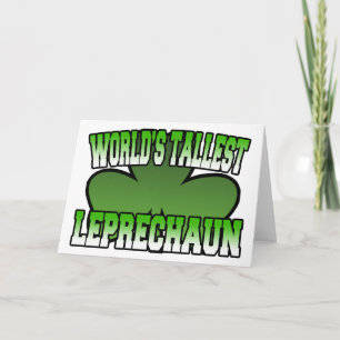 World's Tallest Leprechaun Greeting Card