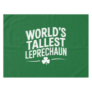 World's Tallest Leprechaun St. Patrick's Day Tablecloth