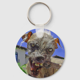 World's Ugliest Dog Keychain