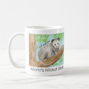 World's Wildest Mom! Opossum and babies Coffee Mug