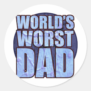 World's Worst Dad stickers
