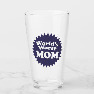 World's Worst Mom Glass