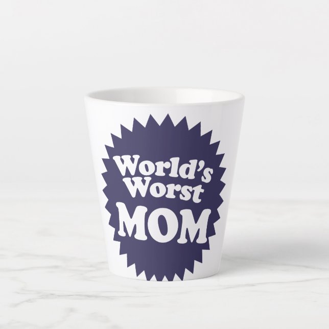 World's Worst Mom Latte Mug (Front)