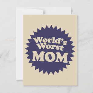 World's Worst Mom Postcard