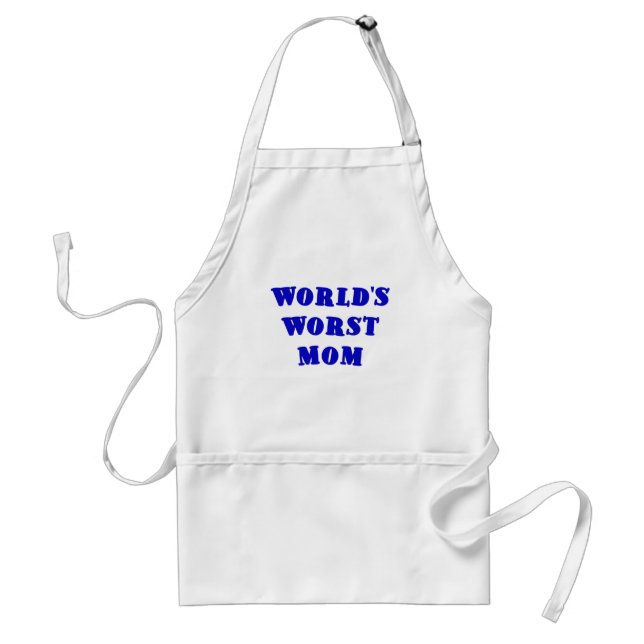Worlds Worst Mom Standard Apron (Front)