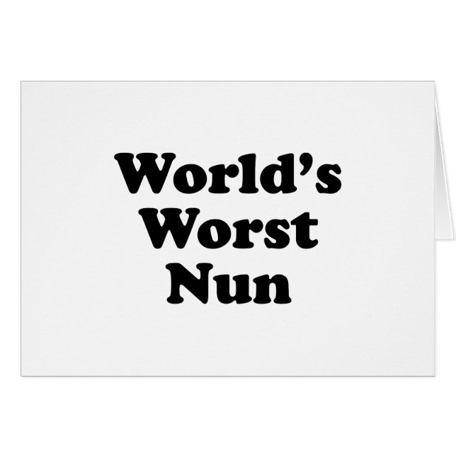 World's Worst Nun (Front Horizontal)