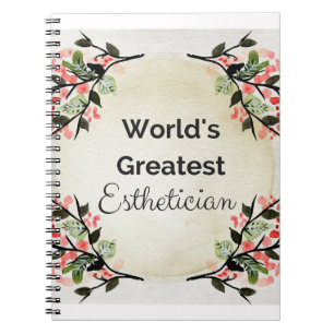 World'sGreatest Esthetician Notebook