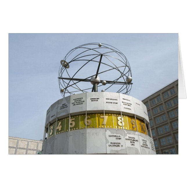 Worldtime Clock in Berlin (Front Horizontal)