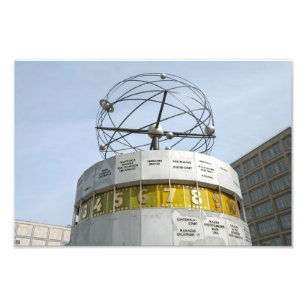 Worldtime Clock in Berlin Photo Print