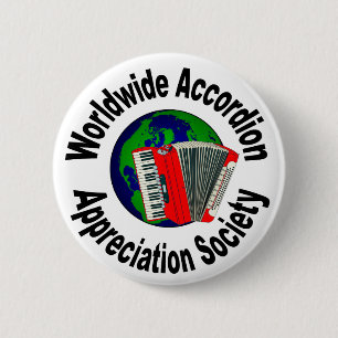 Worldwide Accordion Appreciation Society 2 Inch Round Button