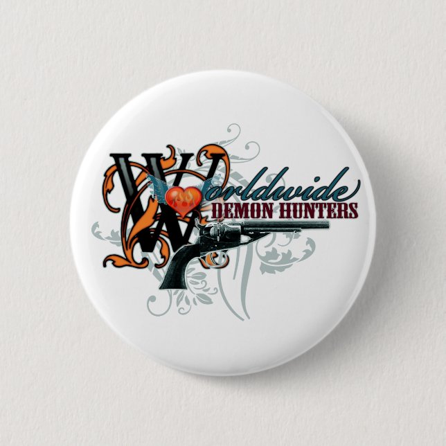 Worldwide Demon Hunters 2 Inch Round Button (Front)