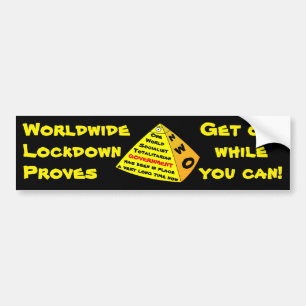 Worldwide Lockdown Bumper Sticker