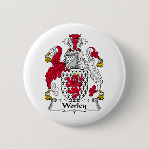 Worley Family Crest 2 Inch Round Button