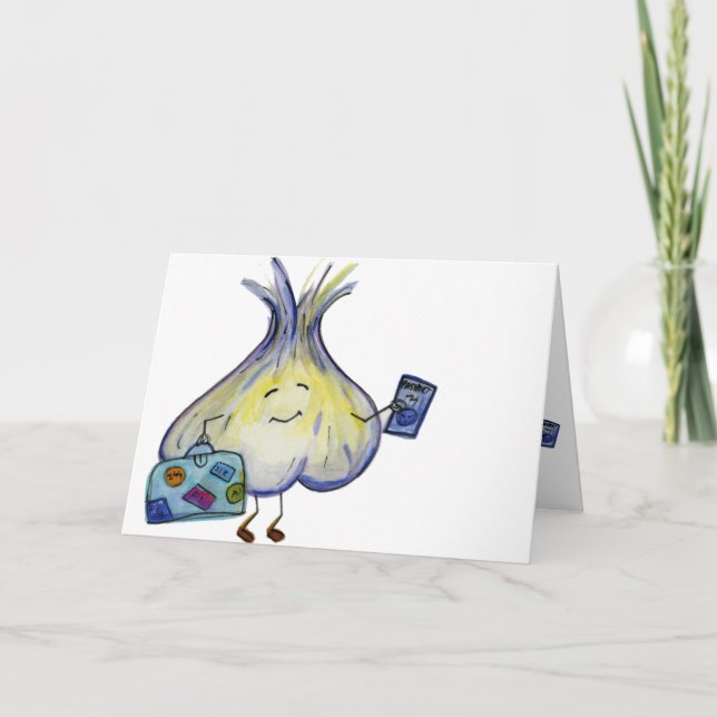 Worlly Garlic, carte de voeux vierge (Devant)