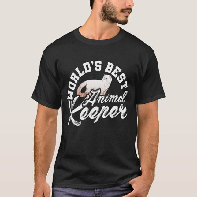 Worl's Best Animal Keeper Animal Lover Zookeeper Z T-Shirt (Front)
