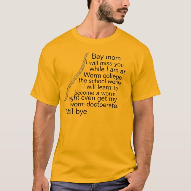 Worm college T-Shirt (Front)