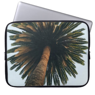 Worm eye photography of palm tree laptop sleeve