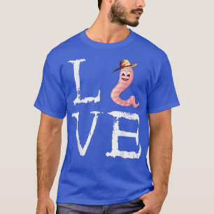 Worm Farmer Creepy Love Vermiculture Hat Red Wiggl T-Shirt