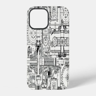 Worm Gears: Seamless Technical Machinery. iPhone 12 Case