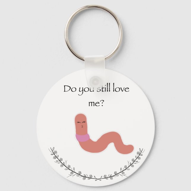 Worm Meme Keychain (Front)